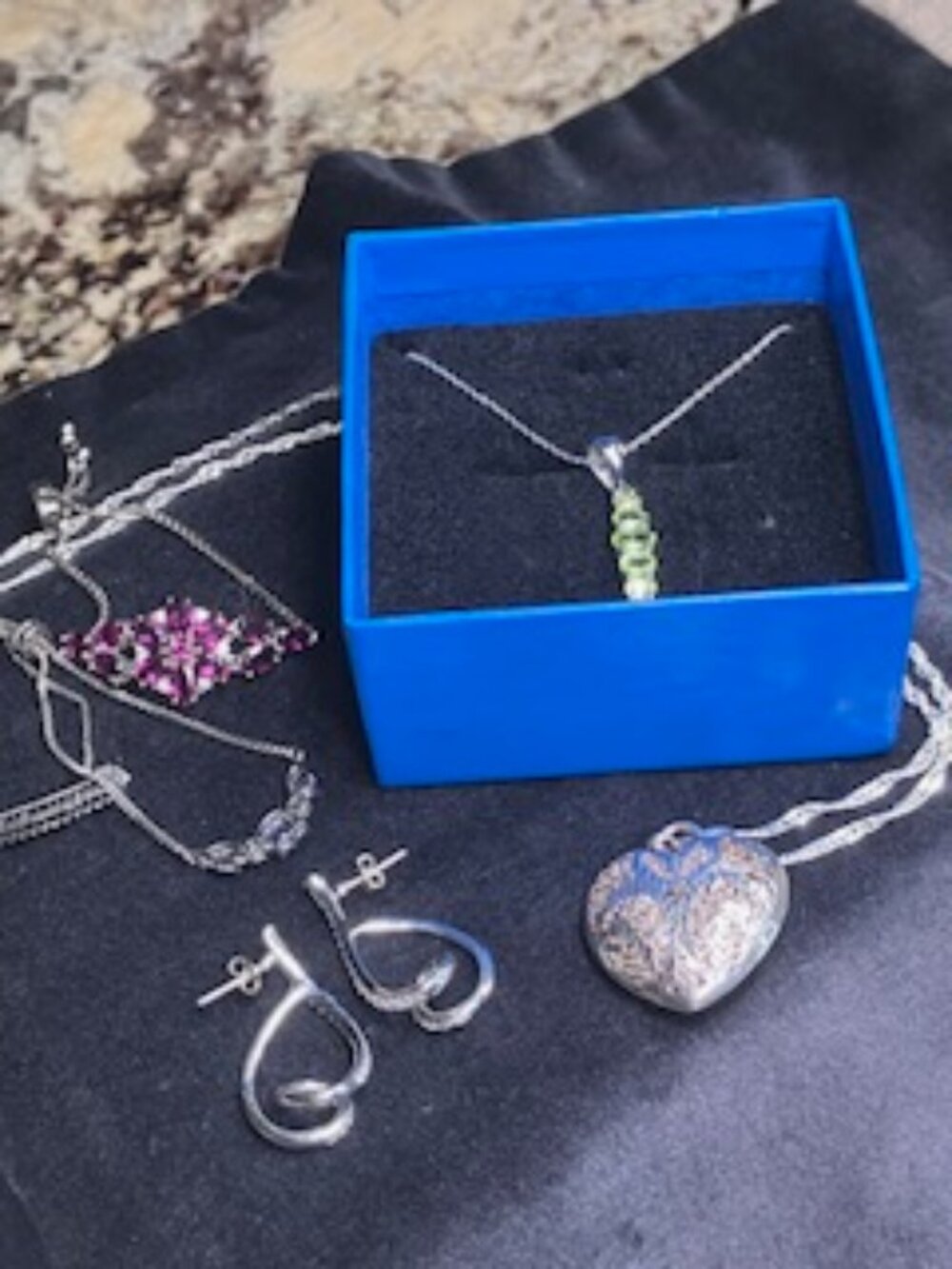 NWOT Sterling Gemstone 6 Pc Jewelry Reseller Bundle Bridesmaid Gift Value $570
